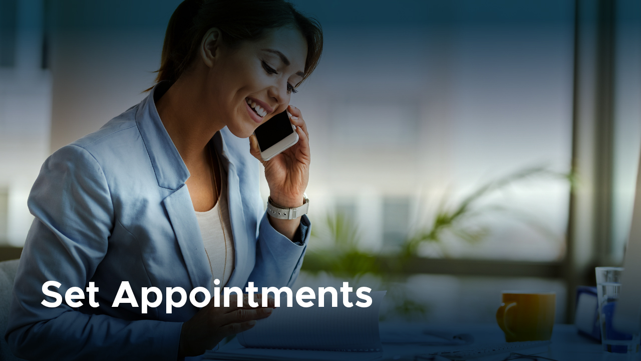 Set appointments